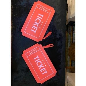 Two ticket makeup bags!